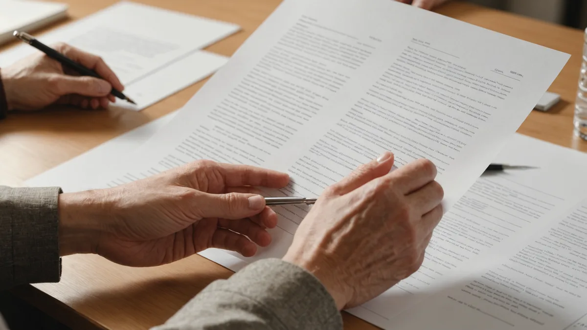 HR professional reviewing EOB documents in carrier portal